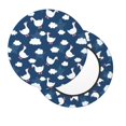 thumbnail image 2 of Balery Cute Goose On Blue Sky Fundas de asiento para taburete de bar redondo de tela de terciopelo ajustables que protegen de arañazos y manchas para sillas de 14 a 17 pulgadas.-14 inch, 2 of 7