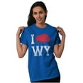 thumbnail image 4 of Wyoming Love Buffalo Bison Souvenir Plus Size Crewneck Graphic Tee Shirt Brisco Brands 2X, 4 of 5