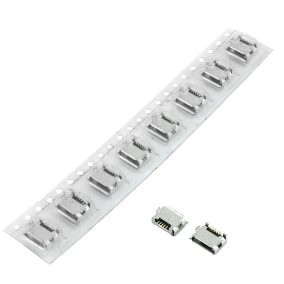 10 Pcs Type B Micro USB Female 5 Pin Jack Port Socket Connector Repair Parts
