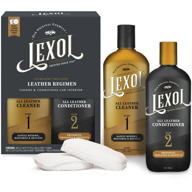 Lexol Complete 2Step Leather Care Cleaner & Conditioner Kit with