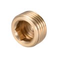 thumbnail image 3 of Brass Pipe Fitting, Hex Counter Sunk Plug, G1/2 Male Pipe 5pcs, 3 of 3