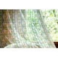 thumbnail image 2 of Grunge Tulle Curtains with Rod Pocket, Geometric Oval Shapes Elliptic Vertical Curves Nature Theme Pattern, Sheer Drape for Wedding Party 2 Panels, 7 Sizes, Apple Green Turquoise, by Ambesonne, 2 of 3