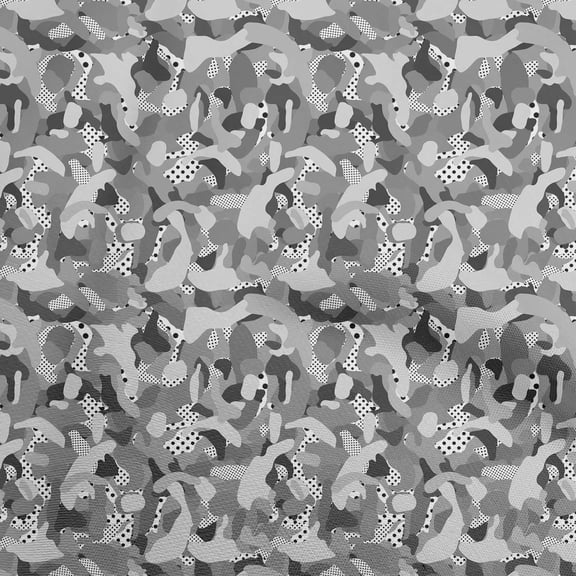 oneOone Polyester Lycra Gray Fabric Abstract Sewing Material Print Fabric By The Yard 56 Inch Wide