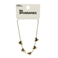 thumbnail image 4 of No Boundaries Gold-Tone Bubble Heart Station Necklace, Women’s, 4 of 5