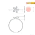 thumbnail image 5 of ANGARA Natural 0.07 Ct. Diamond Fashion Ring in 14K White Gold for Women (Ring Size: 12), 5 of 10