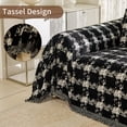 thumbnail image 3 of Smuge Couch Cover Sofa Covers Washable, Sectional Couch Covers L Shape Sofa towel Slipcovers Furniture Protector for Dogs Cats Pet(71"x 150", Black), 3 of 8
