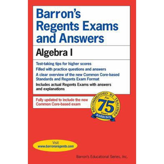 Pre-Owned Regents Exams and Answers: Algebra I (Paperback) 1438006659 9781438006659