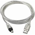 thumbnail image 1 of Cy Usb Male To Firewire Ieee 1394 4pin Male Ilink Adapter Cord Cable For Dcr-trv75e Dv 1m Usb Firewire Cable, 1 of 5