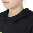 thumbnail image 6 of Under Armour Girls ArmourFleece Iridescent Big Logo Hoodie, 001 Black / / Iridescent, Youth Medium, 6 of 9