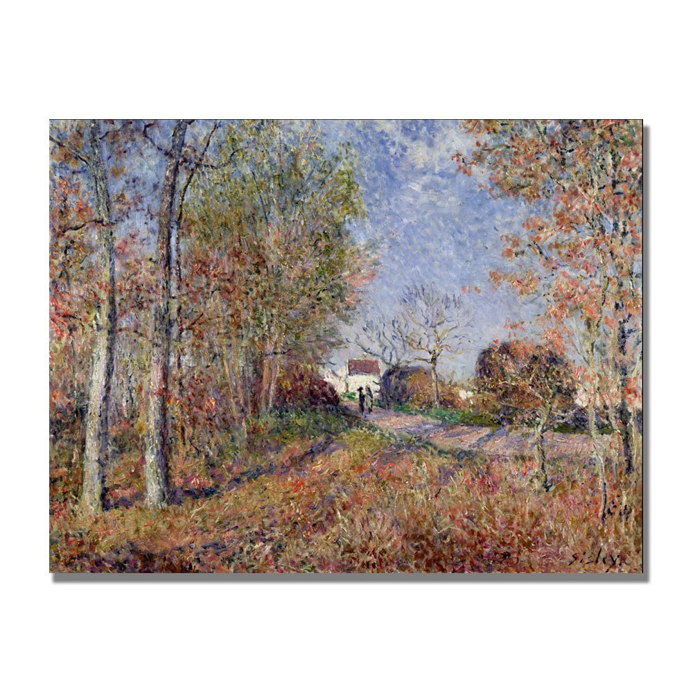 Trademark Fine Art "A Corner of the Woods at Sablons" Canvas Art by Alfred Sisley