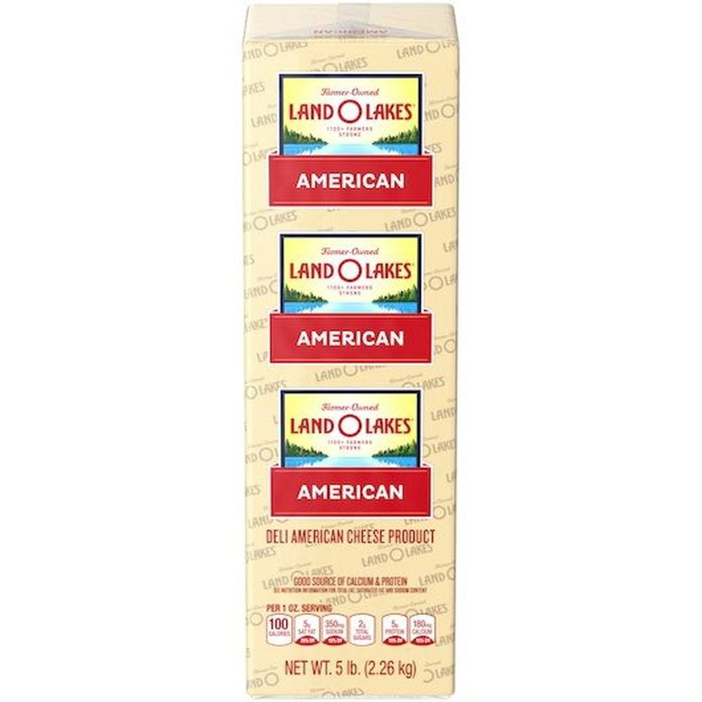 Land O Lakes White Deli American Cheese Product, 5 Pound 6 per case
