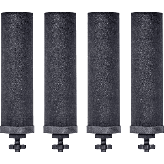 Berkey Authentic Black Berkey Elements BB9-2 Filters for Berkey Water Systems (Set of 4 Black Berkey Elements)