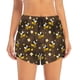 thumbnail image 2 of Balery Flying Furry Honey Bees Pantalones cortos deportivos para mujer con forro y dos bolsillos, elásticos, para entrenamiento, gimnasio, yoga-Small, 2 of 7