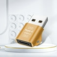 thumbnail image 4 of Charging Adapter Mini Phone USB to Type-C Converter Portable Adapter USB Charging USB 3.0 Aluminum Alloy Adapter, Gold, 4 of 7