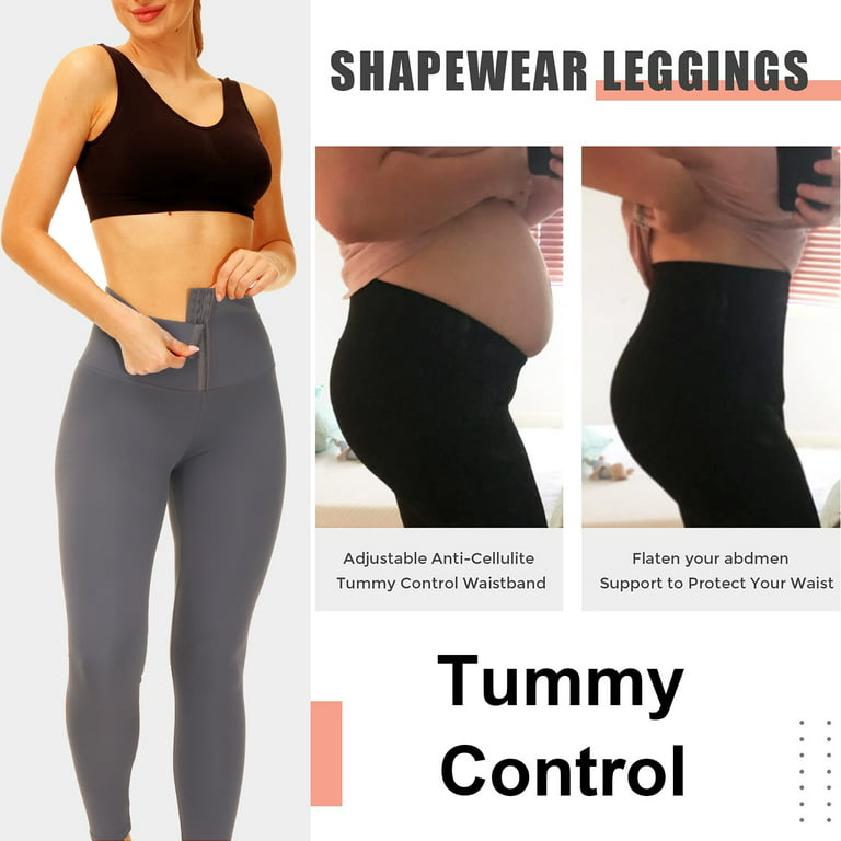 Women Corset Gym Leggings Postpartum Tummy Control Sports Yoga Pants  Shapewear