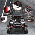 thumbnail image 6 of VIBESPARK 24V 2 Seater Ride on Toys UTV with Remote Control, Electric Ride on Cars for Kids, Power Car Wheels, Colorful LED Lights, Bluetooth, Storage Space, Black, 6 of 9
