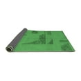 thumbnail image 2 of Ahgly Company Indoor Round Abstract Emerald Green Modern Area Rugs, 8' Round, 2 of 4