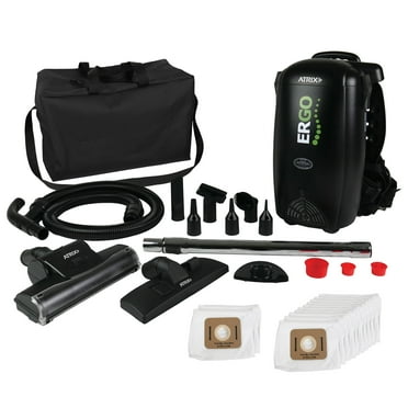 Atrix Commercial 8-Qt Ergo Backpack Vacuum & Blower w/Multisurface Accessory Bundle