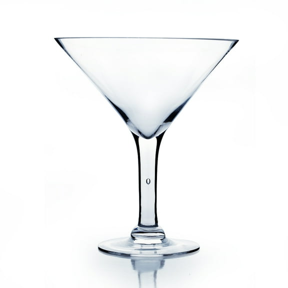 WGV Clear Martini Glass Vase - 9" Wide x 10" Height, Good quality, Heavy Weighted Base - 1 Pc