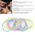 thumbnail image 4 of Pulsera De Pulsera, Pulseras De Gelatina Luminiscentes Flexibles Elásticas De Silicona Multiusos De 24 Piezas Para Mujeres, 4 of 7