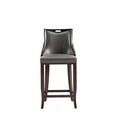 thumbnail image 3 of Manhattan Comfort Emperor 27" Faux Leather Counter Stool in Pebble, 3 of 11