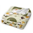 thumbnail image 2 of DouZhe Ultra-Soft Micro Fleece Lightweight Flannel Bed Blanket, Cute Goblin Funny Gnome Print Cozy Warm Throw Blankets, 40"x30", 2 of 7