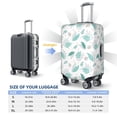 thumbnail image 4 of Hirioo Leaf Print Green for Elasticity Suitcase Cover (No luggage Included) Durable Luggage Protector Fits 18-32 Inch Luggage-Small, 4 of 7
