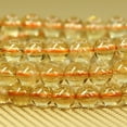 thumbnail image 2 of Angelstones Natural AA Grade Citrine Gemstone 6mm Round Beads Stretch Bracelet 7" Unisex, 2 of 5