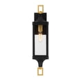 thumbnail image 3 of Glendale 1-Light Outdoor Wall Lantern in Matte Black and Weathered Brushed Brass, 3 of 5