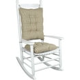 thumbnail image 2 of Klear Vu The Gripper Non-Slip Rocking Chair Cushion Thick, includes Seat Pad & Back Pillow with Ties for Indoor Living Room Rocker, 17x17 Inches, 2 Piece Set, Natural, 2 of 4