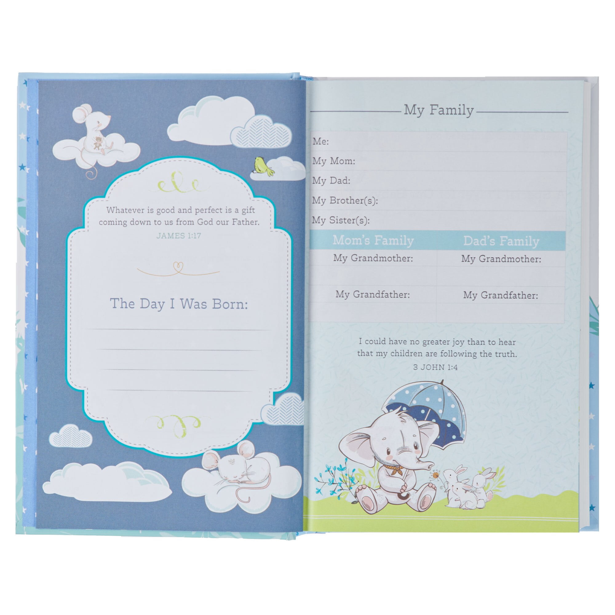 Bible NLT Infant (Hardcover, Blue) (Hardcover)