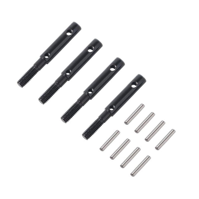 Eje de Engranaje Impulsor Eje de Portal Trasero Delantero de Acero Duro de 4 Piezas para Capra Currie F9 Axle SCX10 III AR45 Axle
