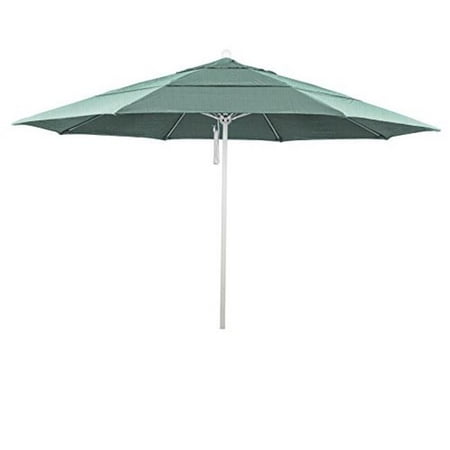 California Umbrella Alto118170 48020 Dwv 11 Ft Round Aluminum Fiberglass White Pole Sunbrella 44 Spectrum Mist Umbrella Walmart Canada