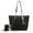 Black, variant on MKF Collection Ximena Vegan Leather Women's Tote Bag & Wristlet Wallet, Classy Shoulder Purse Handbag by Mia K - Red
