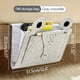thumbnail image 3 of Colchón Bolsa de Almacenamiento Bosque Gráfico Junto a la Cama Caddy Organizador, Colgando Cabecera de Cama para Portátil Tableta Teléfono Libros Remotos, Grandes Bolsas de Almacenamiento Poliéster Ba, 3 of 4
