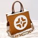 thumbnail image 2 of Bolsos de mano de gamuza sintética estilo inglés para mujer, bolsos de diseño de lujo, carteras, novedad 2023, con flores de felpa y bolsillo interior para el hombro, 2 of 5