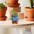 thumbnail image 5 of Indoor Unique Jeans Skirt Resin Flower Pots C, 5 of 5