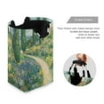 thumbnail image 3 of Yayeee Freestanding Laundry Hamper with Handle Collapsible Large Storage Basket for Clothes, Art Garden Scene, 3 of 7