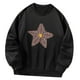 thumbnail image 2 of Sudadera para Mujer Sudadera con Cuello Redondo Trajes Moda Negra Ligera Suelta XL, 2 of 8