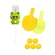 thumbnail image 5 of Juego de entrenamiento de tenis de mesa, entrenador de tenis, entrenador de ping-pong, altura ajustable, autoajustable Rana cinco bolas, 5 of 9