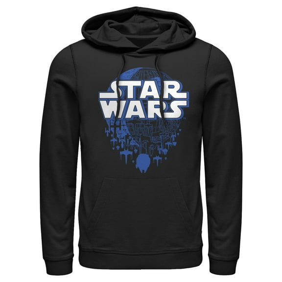 Men's Star Wars: A New Hope Death Star Logo  Pull Over Hoodie
