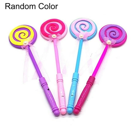 

Welling LED Light Flashing Fairy Magic Wand Princess Lollipop Stick Girl Xmas Decor