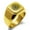 Gold, variant on Stainless Steel All Seeing Eye of Providence Engraved Square Flat Top Biker Style Polished Signet Ring