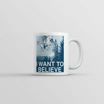 I Want to Believe Pegasus Mug Funny Graphic Coffee Cup