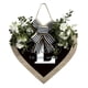 thumbnail image 1 of Guirnalda de 26 letras en forma de corazón con el apellido A Z para colgar en la puerta de entrada Guirnalda de primavera para colgar en la puerta de entrada, 1 of 3