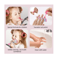 thumbnail image 5 of Juego De Maquillaje Lavable Con Almacenamiento Para Niña Malubero  Rosa, 5 of 5