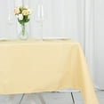 thumbnail image 4 of BalsaCircle 54" Champagne Square Premium Polyester Tablecloth Catering Dining Table Linens, 4 of 8