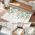 thumbnail image 5 of Eucalyptus Leaves Entryway Rug 2'x3'&nbsp; Non Slip Front Door Mats, Summer Botanical Green Watercolor Entrance Rugs Indoor Outdoor Carpet, Washable Floor Mats Small Area Rug for Bedroom Kitchen, 5 of 8