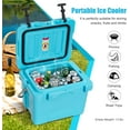 thumbnail image 4 of PINDEE 16 Quart Cooler, 24 Can Insulated Ice Chest Box with Heavy Duty Handle and 2 Cup Holders, 3-5 Days Ice Retention, Portable Leakproof Hard Cooler for Camping, Fishing, Picnic, Outdoor, 4 of 6