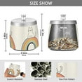 thumbnail image 2 of Yayeee Ashtray with Lid for Cigarette Smokeless Stainless Steel Home Ash Holder, White Cat Rainbow, 2 of 7